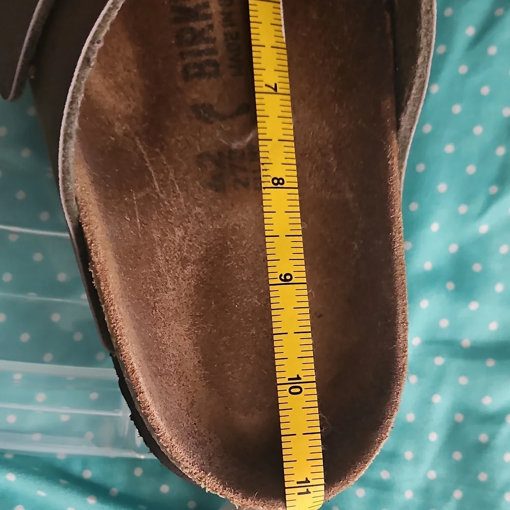 Birkenstock Brown Suede Double-Buckle Slides - Picture 4 of 7